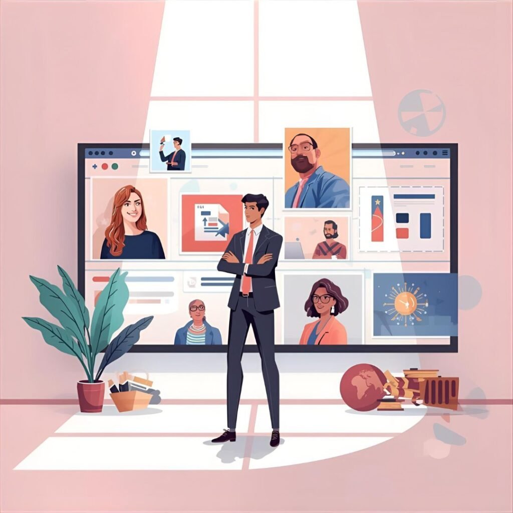 Interacting with client and updating content as required